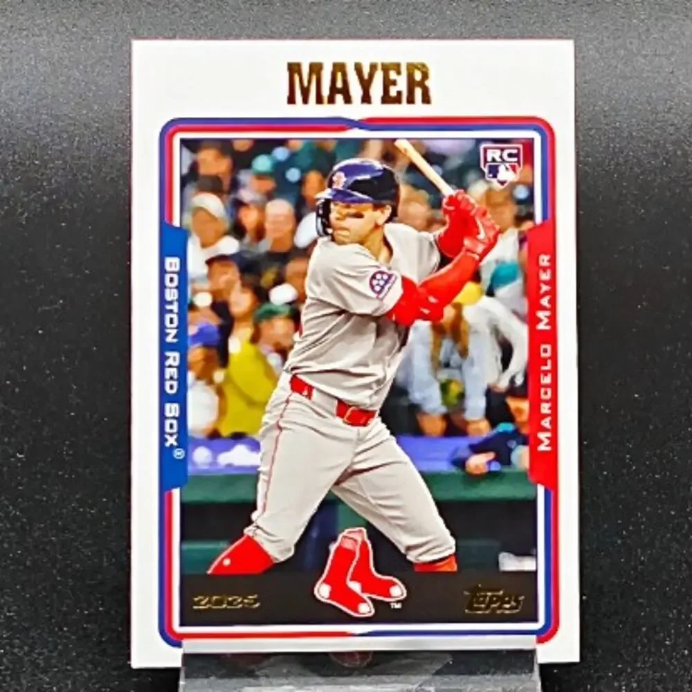 Marcelo Mayer Topps Black Pandora Prizm RC Boston Red Sox Top Prospect